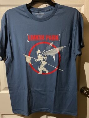Linkin Park Short Sleeve Graphic Tee in Slate Blue